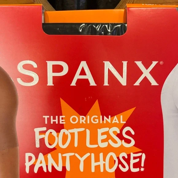 SPANX High-Waisted Footless Pantyhose in color black size C - Picture 2 of 5